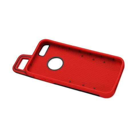 Reiko Iphone 5/5s/se Dropproof Workout Hybrid Case With Hook In Black Red