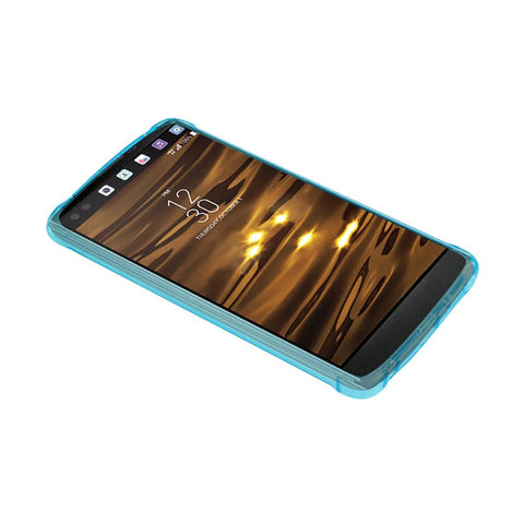 Reiko Lg V10 Clear Bumper Case With Air Cushion Protection In Clear Navy