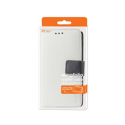 Reiko Samsung Galaxy S6 3-in-1 Wallet Case In White