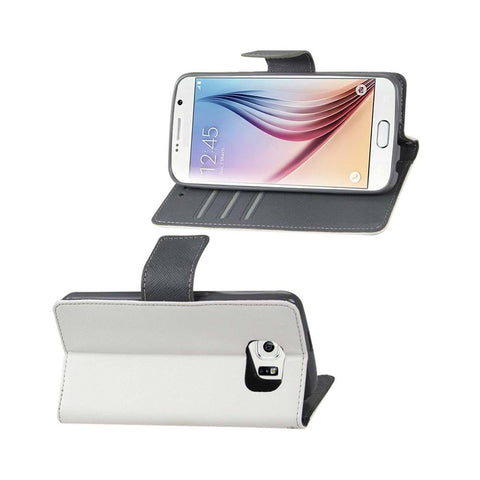 Reiko Samsung Galaxy S6 3-in-1 Wallet Case In White