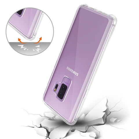Reiko Samsung Galaxy S9 Plus Clear Bumper Case With Air Cushion Protection In Clear