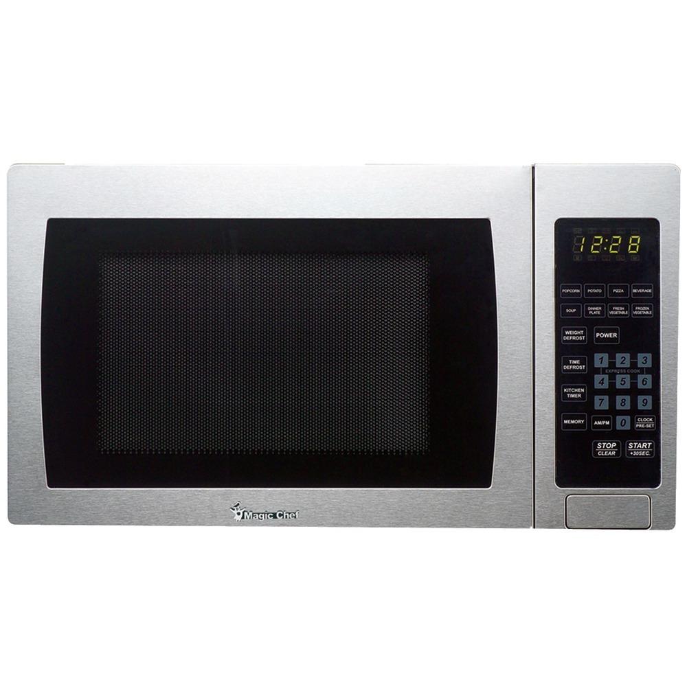 Magic Chef Mcm990st .9 Cubic-ft, 900-watt Microwave With Digital Touch (stainless Steel)