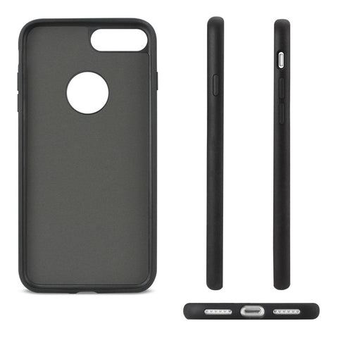 Reiko Iphone 8 Plus/ 7 Plus Rugged Texture Tpu Protective Cover In Black