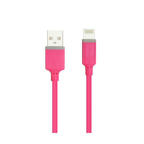 Reiko Iphone 6 1 Amp Portable Travel Adapter Charger With Cable In Hot Pink
