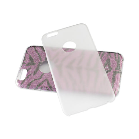 Reiko Iphone 6 Plus/ 6s Plus Shine Glitter Shimmer Tiger Stripe Hybrid Case In Purple