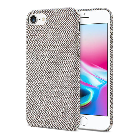Reiko Iphone 8 Herringbone Fabric In Dark Gray