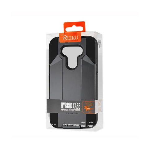 Reiko Lg G5 3-in-1 Hybrid Heavy Duty Holster Combo Case In Black