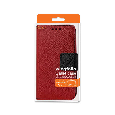 Reiko Iphone 6 Plus 3-in-1 Wallet Case In Red