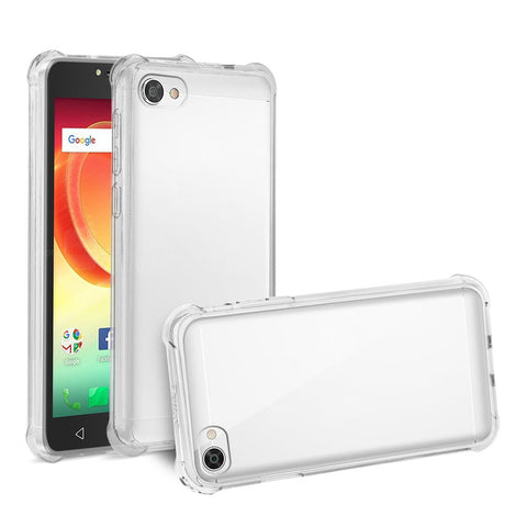 Reiko Alcatel Crave Clear Bumper Case With Air Cushion Protection In Clear