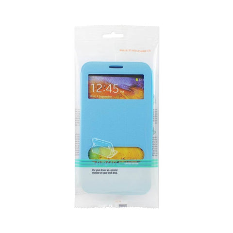 Reiko Samsung Galaxy Note 3 Window Flip Folio Case In Blue