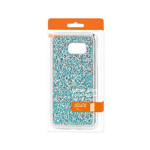 Reiko Samsung Galaxy S7 Edge Jewelry Bling Rhinestone Case In Blue