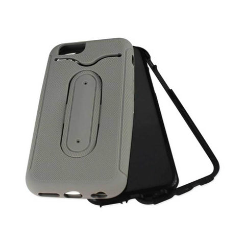Reiko Iphone 6s/ 6 Hybrid Heavy Duty Case With Bending Kickstand In Gray