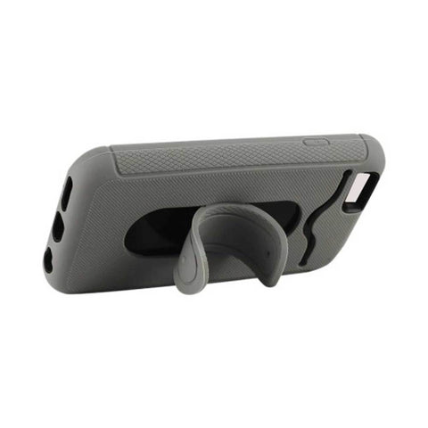 Reiko Iphone 6s/ 6 Hybrid Heavy Duty Case With Bending Kickstand In Gray