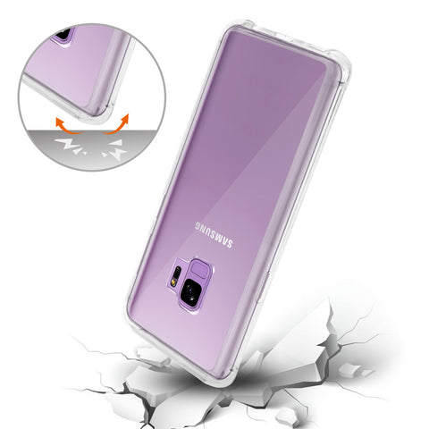 Reiko Samsung Galaxy S9 Clear Bumper Case With Air Cushion Protection In Clear