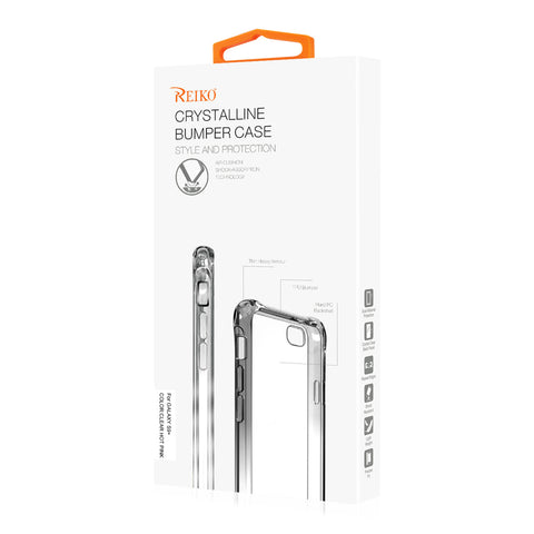 Reiko Samsung Galaxy S9 Plus Clear Bumper Case With Air Cushion Protection In Clear Hot Pink