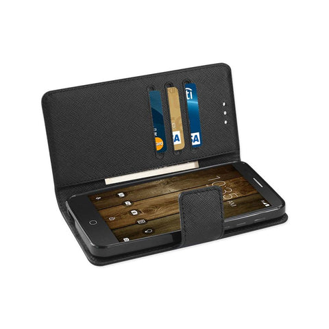 Reiko Alcatel Fierce 4 3-in-1 Wallet Case In Black