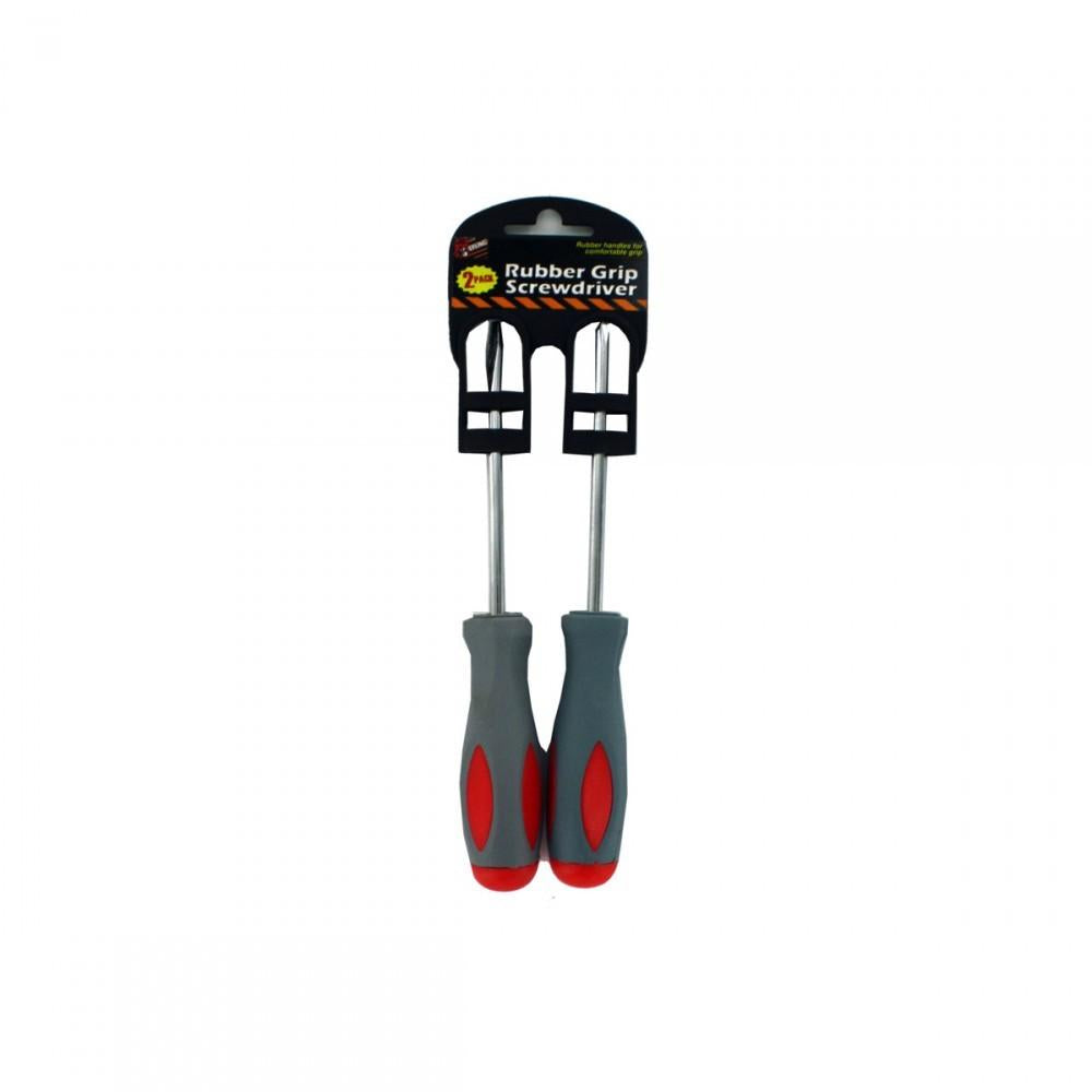 2 Pack Rubber Grip Screwdriver Set Mt562