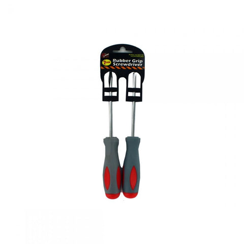 2 Pack Rubber Grip Screwdriver Set Mt562