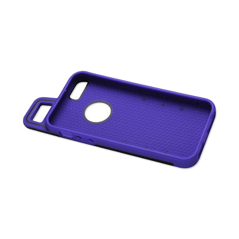 Reiko Iphone 5/5s/se Dropproof Workout Hybrid Case With Hook In Black Purple