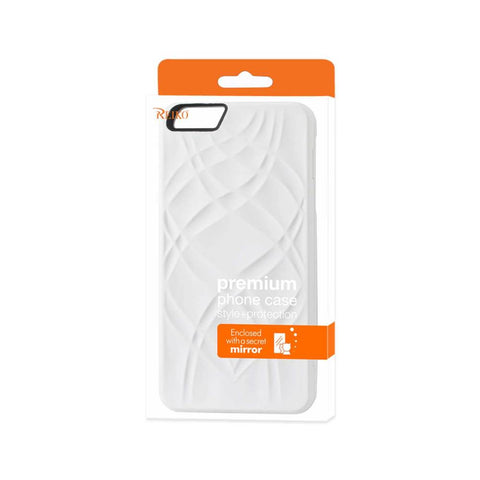 Reiko Iphone 6 Plus/ 6s Plus Hidden Mirror Wallet Case With Kickstand Function In White