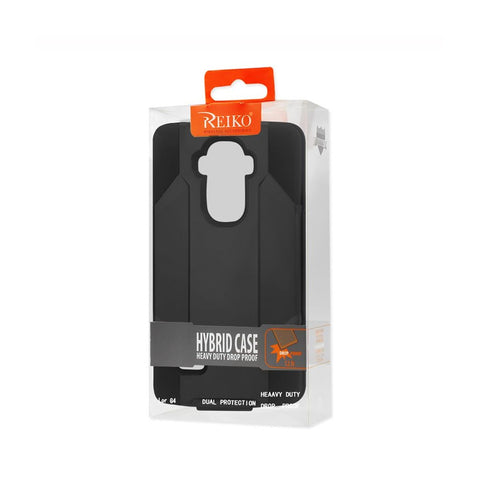 Reiko Lg G4 3-in-1 Hybrid Heavy Duty Holster Combo Case In Black