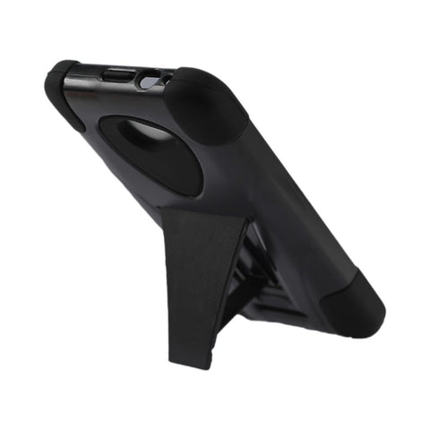 Reiko Htc Droid Dna Hybrid Heavy Duty Case With Kickstand In Black