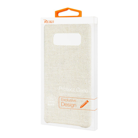 Reiko Samsung Galaxy Note 8 Herringbone Fabric In Beige