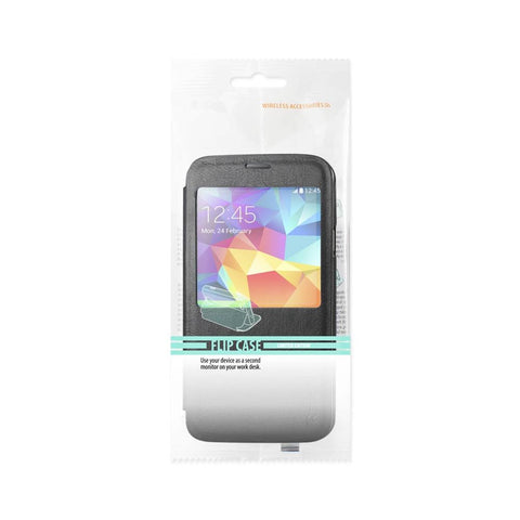 Reiko Samsung Galaxy S5 Smart Window Flip Case In Black