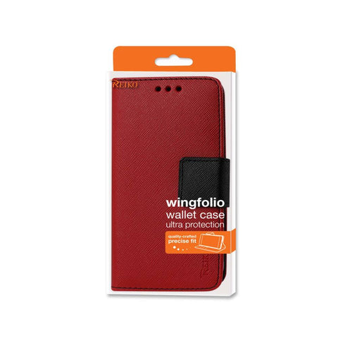 Reiko Zte Sonata 2 3-in-1 Wallet Case In Red