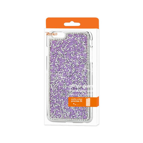 Reiko Iphone 6s Plus Jewelry Bling Rhinestone Case In Purple