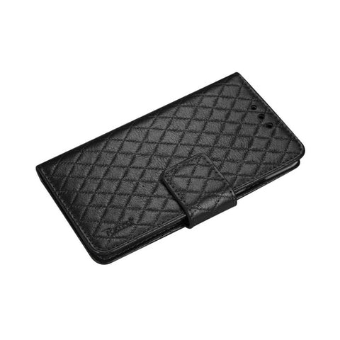 Reiko Iphone Se/ 5s/ 5 Rhombus Wallet Case In Black