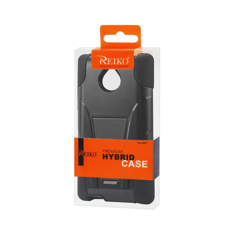 Reiko Htc 8xt Hybrid Heavy Duty Case With Kickstand In Black