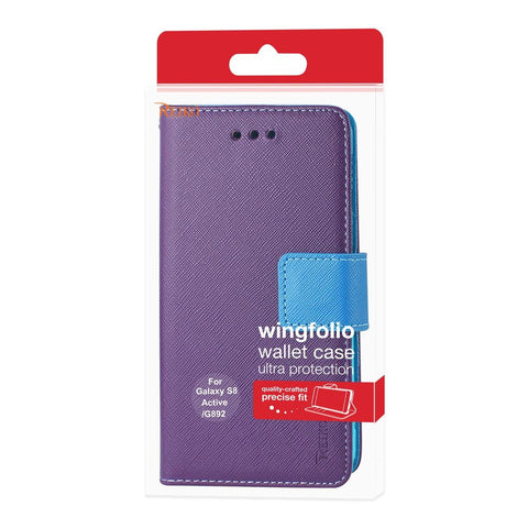 Reiko Samsung Galaxy S8 Active 3-in-1 Wallet Case In Purple