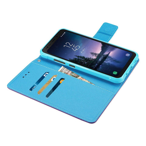 Reiko Samsung Galaxy S8 Active 3-in-1 Wallet Case In Purple
