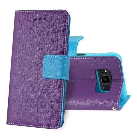 Reiko Samsung Galaxy S8 Active 3-in-1 Wallet Case In Purple