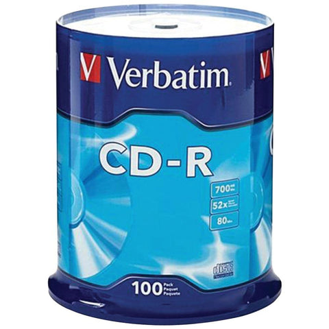Verbatim 700mb 80-minute 52x Cd-rs (100-ct Spindle) Vtm94554