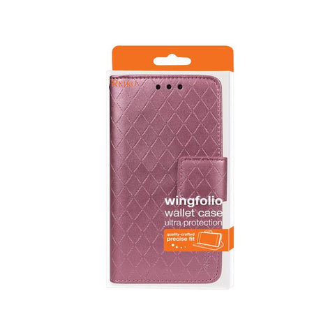 Reiko Samsung Galaxy S5 Rhombus Wallet Case In Hot Pink