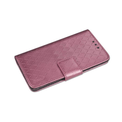 Reiko Samsung Galaxy S5 Rhombus Wallet Case In Hot Pink