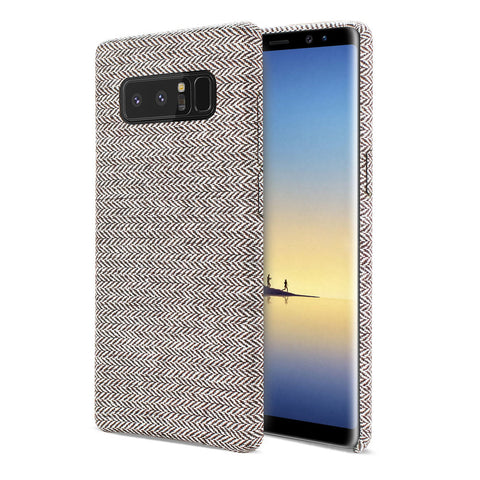 Reiko Samsung Galaxy Note 8 Herringbone Fabric In Dark Gray
