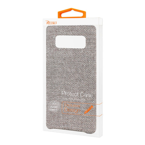Reiko Samsung Galaxy Note 8 Herringbone Fabric In Dark Gray