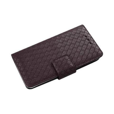 Reiko Samsung Galaxy Note 4 Braided Wallet Case In Brown