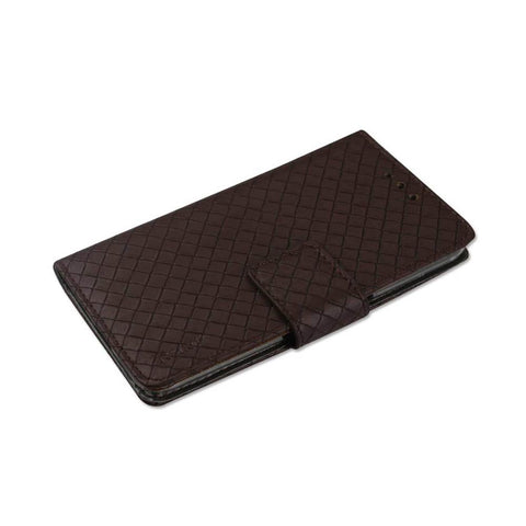 Reiko Samsung Galaxy S6 Braided Wallet Case In Brown