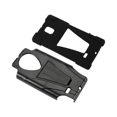 Reiko Lg Spectrum 2 Hybrid Heavy Duty Case With Kickstand In Black