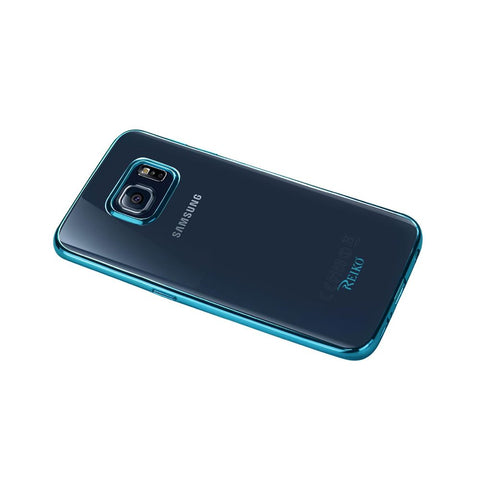 Reiko Samsung Galaxy S6 Edge Frame Case In Shiny Blue