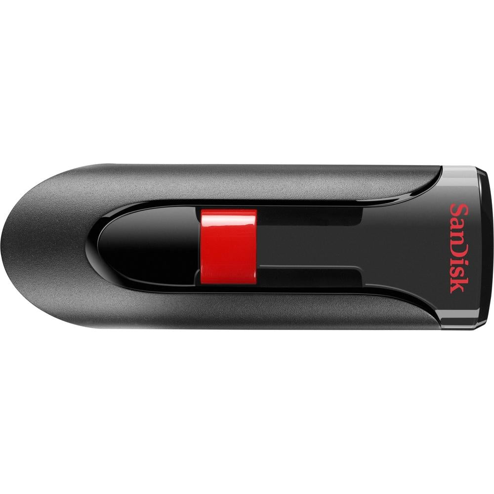 Sandisk Cruzer Glide Usb Flash Drive - 16 Gb - Usb 2.0 - Black, Red