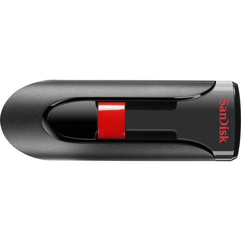 Sandisk Cruzer Glide Usb Flash Drive - 16 Gb - Usb 2.0 - Black, Red