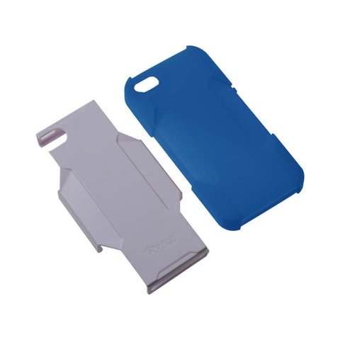 Reiko Iphone Se/ 5s/ 5 3-in-1 Hybrid Heavy Duty Holster Combo Case In White Navy