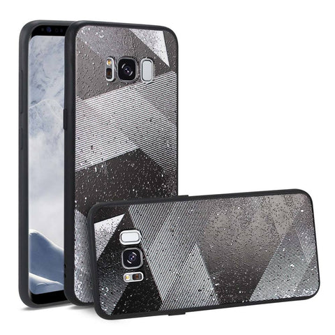 Reiko Samsung Galaxy S8 Design Tpu Case With Shades Of Oblique Stripes