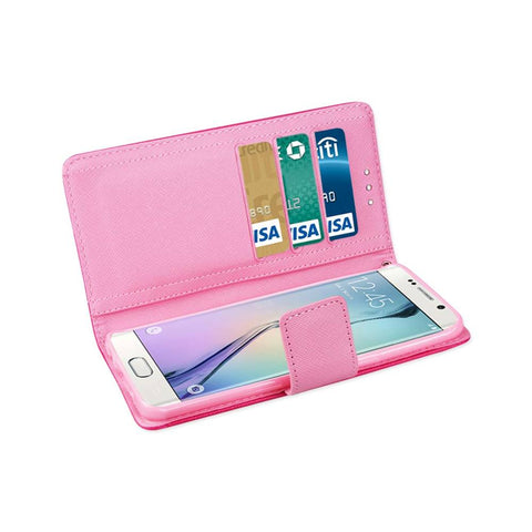 Reiko Samsung Galaxy S6 Edge Plus 3-in-1 Wallet Case In Hot Pink