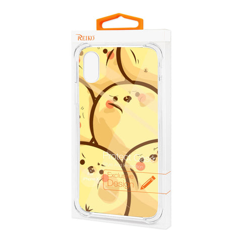 Reiko Iphone X/iphone Xs Chick Overload Design Air Cushion Case In Clear